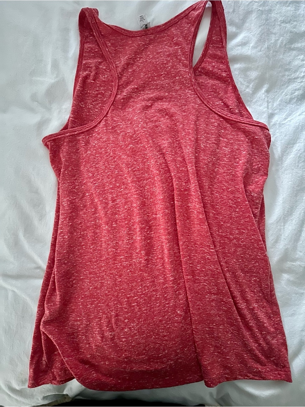 Jerzees Red Racerback Tank with White 'RED Friday' Graphic - Picture 3 of 3